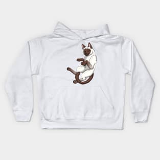 Chocolate Point Shorthair Kids Hoodie